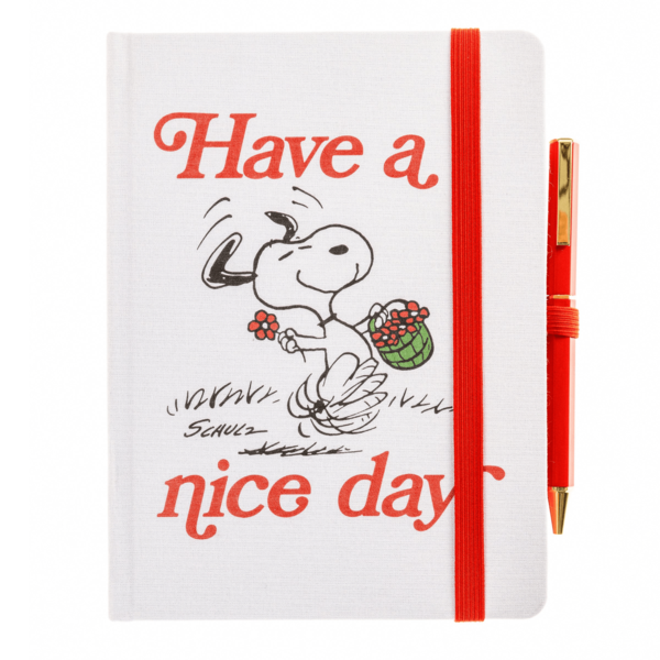 Peanuts 75th Anniversary Fabric-Bound Journal with Pen